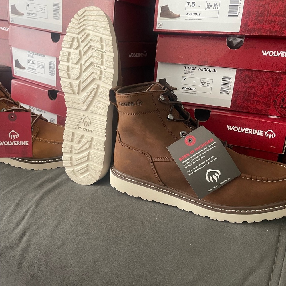 Wolverine Men's Brown Leather Boots
